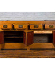 Qing Dynasty Elm Sideboard with Four Drawers over Four Doors and Natural Patina-11. Asian & Chinese Furniture, Art, Antiques, Vintage Home Décor for sale at FEA Home
