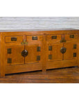 Qing Dynasty Elm Sideboard with Four Drawers over Four Doors and Natural Patina-12. Asian & Chinese Furniture, Art, Antiques, Vintage Home Décor for sale at FEA Home