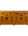 Qing Dynasty Elm Sideboard with Four Drawers over Four Doors and Natural Patina-1. Asian & Chinese Furniture, Art, Antiques, Vintage Home Décor for sale at FEA Home