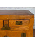 Qing Dynasty Elm Sideboard with Four Drawers over Four Doors and Natural Patina-7. Asian & Chinese Furniture, Art, Antiques, Vintage Home Décor for sale at FEA Home