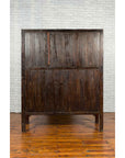 Chinese Qing Dynasty 19th Century Red Cabinet with Eight Doors and Four Drawers-18. Asian & Chinese Furniture, Art, Antiques, Vintage Home Décor for sale at FEA Home
