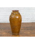 Tall Antique Qing Dynasty Period Martaban Jar from China, 18th-19th Century-15. Asian & Chinese Furniture, Art, Antiques, Vintage Home Décor for sale at FEA Home