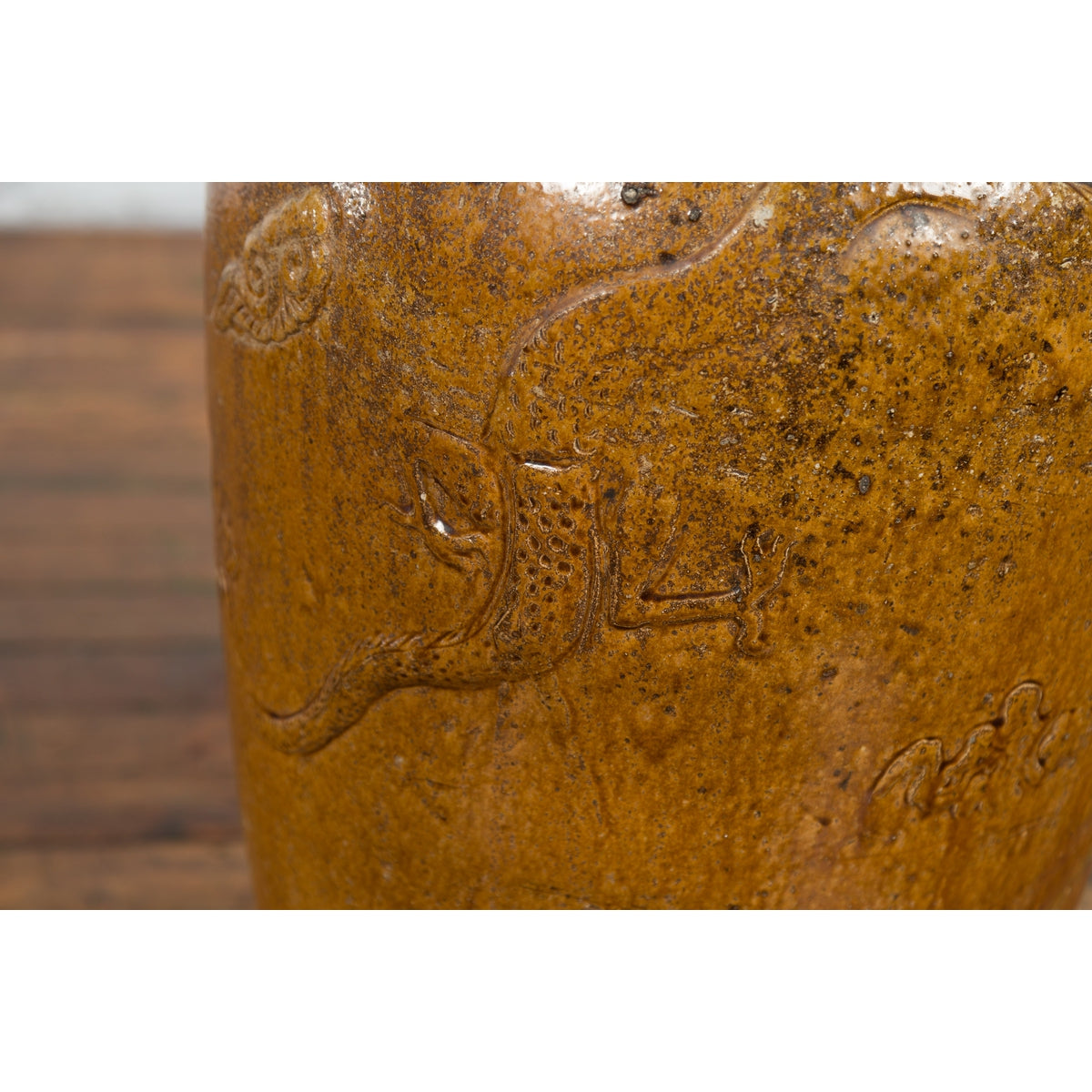 Tall Antique Qing Dynasty Period Martaban Jar from China, 18th-19th Century-9. Asian & Chinese Furniture, Art, Antiques, Vintage Home Décor for sale at FEA Home