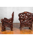 Chinese Handcrafted Dark Azalea Root Armchairs from China-6. Asian & Chinese Furniture, Art, Antiques, Vintage Home Décor for sale at FEA Home