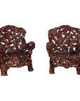 Chinese Handcrafted Dark Azalea Root Armchairs from China-1. Asian & Chinese Furniture, Art, Antiques, Vintage Home Décor for sale at FEA Home