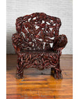 Chinese Handcrafted Dark Azalea Root Armchairs from China-9. Asian & Chinese Furniture, Art, Antiques, Vintage Home Décor for sale at FEA Home