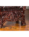 Chinese Handcrafted Dark Azalea Root Armchairs from China-15. Asian & Chinese Furniture, Art, Antiques, Vintage Home Décor for sale at FEA Home