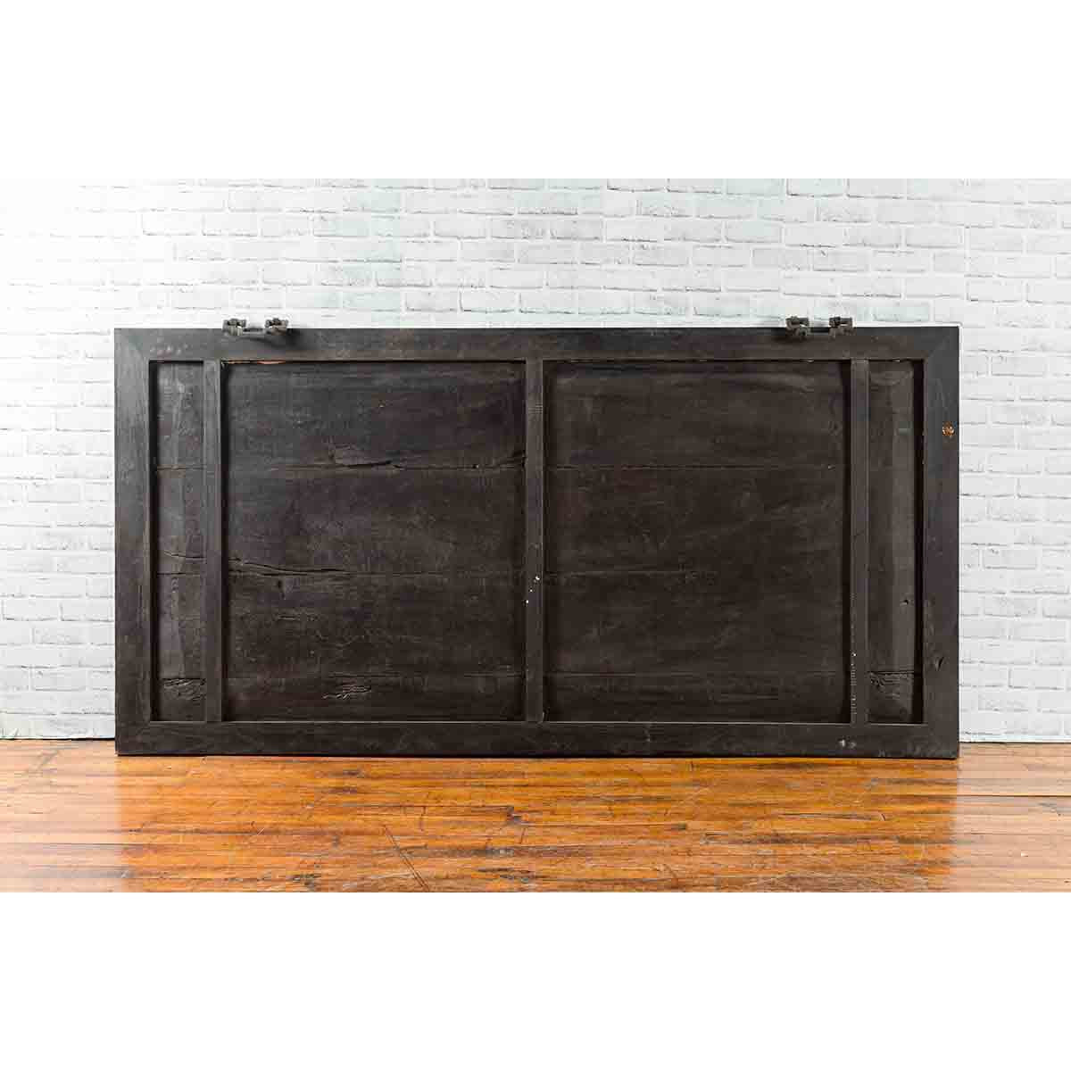 Large Chinese Early 20th Century Hand Carved Shop Sign with Calligraphy-9. Asian & Chinese Furniture, Art, Antiques, Vintage Home Décor for sale at FEA Home