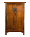 19th Century Chinese Qing Dynasty Period Wooden Cabinet with Bronze Medallion-1. Asian & Chinese Furniture, Art, Antiques, Vintage Home Décor for sale at FEA Home