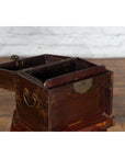 Chinese Early 20th Century Document Box with Scalloped Décor and Removable Panel-5. Asian & Chinese Furniture, Art, Antiques, Vintage Home Décor for sale at FEA Home