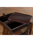 Chinese Early 20th Century Document Box with Scalloped Décor and Removable Panel-6. Asian & Chinese Furniture, Art, Antiques, Vintage Home Décor for sale at FEA Home