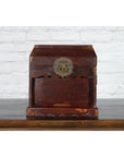 Chinese Early 20th Century Document Box with Scalloped Décor and Removable Panel-2. Asian & Chinese Furniture, Art, Antiques, Vintage Home Décor for sale at FEA Home