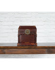 Chinese Early 20th Century Document Box with Scalloped Décor and Removable Panel-7. Asian & Chinese Furniture, Art, Antiques, Vintage Home Décor for sale at FEA Home