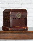 Chinese Early 20th Century Document Box with Scalloped Décor and Removable Panel-3. Asian & Chinese Furniture, Art, Antiques, Vintage Home Décor for sale at FEA Home
