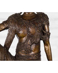 Vintage Bronze Statuette Depicting Quan Yin Seated on a Rocky Formation-8. Asian & Chinese Furniture, Art, Antiques, Vintage Home Décor for sale at FEA Home