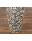 Tall Contemporary Artisan Prem Collection Black Neck Vase White Dripping Décor-12. Asian & Chinese Furniture, Art, Antiques, Vintage Home Décor for sale at FEA Home