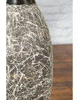 Tall Contemporary Artisan Prem Collection Black Neck Vase White Dripping Décor-14. Asian & Chinese Furniture, Art, Antiques, Vintage Home Décor for sale at FEA Home