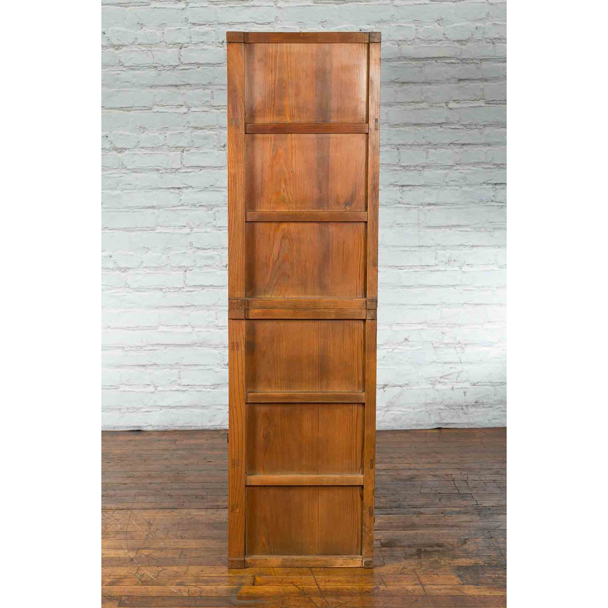 Japanese Meiji Period Kanto Style Kiri Wood Kitchen Cabinet with Sliding Doors-11. Asian & Chinese Furniture, Art, Antiques, Vintage Home Décor for sale at FEA Home