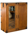 Japanese Early 20th Century Wooden Tansu Clothing Cabinet with Mirrored Door-1. Asian & Chinese Furniture, Art, Antiques, Vintage Home Décor for sale at FEA Home