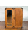 Japanese Early 20th Century Wooden Tansu Clothing Cabinet with Mirrored Door-13. Asian & Chinese Furniture, Art, Antiques, Vintage Home Décor for sale at FEA Home