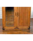 Japanese Early 20th Century Wooden Tansu Clothing Cabinet with Mirrored Door-11. Asian & Chinese Furniture, Art, Antiques, Vintage Home Décor for sale at FEA Home