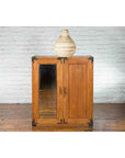 Japanese Early 20th Century Wooden Tansu Clothing Cabinet with Mirrored Door-4. Asian & Chinese Furniture, Art, Antiques, Vintage Home Décor for sale at FEA Home