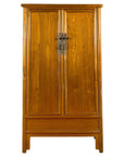 Chinese Qing Dynasty 19th Century Elmwood Noodle Cabinet with Hidden Drawers-1. Asian & Chinese Furniture, Art, Antiques, Vintage Home Décor for sale at FEA Home