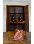 Chinese Qing Dynasty 19th Century Elmwood Noodle Cabinet with Hidden Drawers-3. Asian & Chinese Furniture, Art, Antiques, Vintage Home Décor for sale at FEA Home
