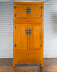 Chinese Qing Dynasty Period Wooden Compound Cabinet with Doors and Carved Apron-5. Asian & Chinese Furniture, Art, Antiques, Vintage Home Décor for sale at FEA Home