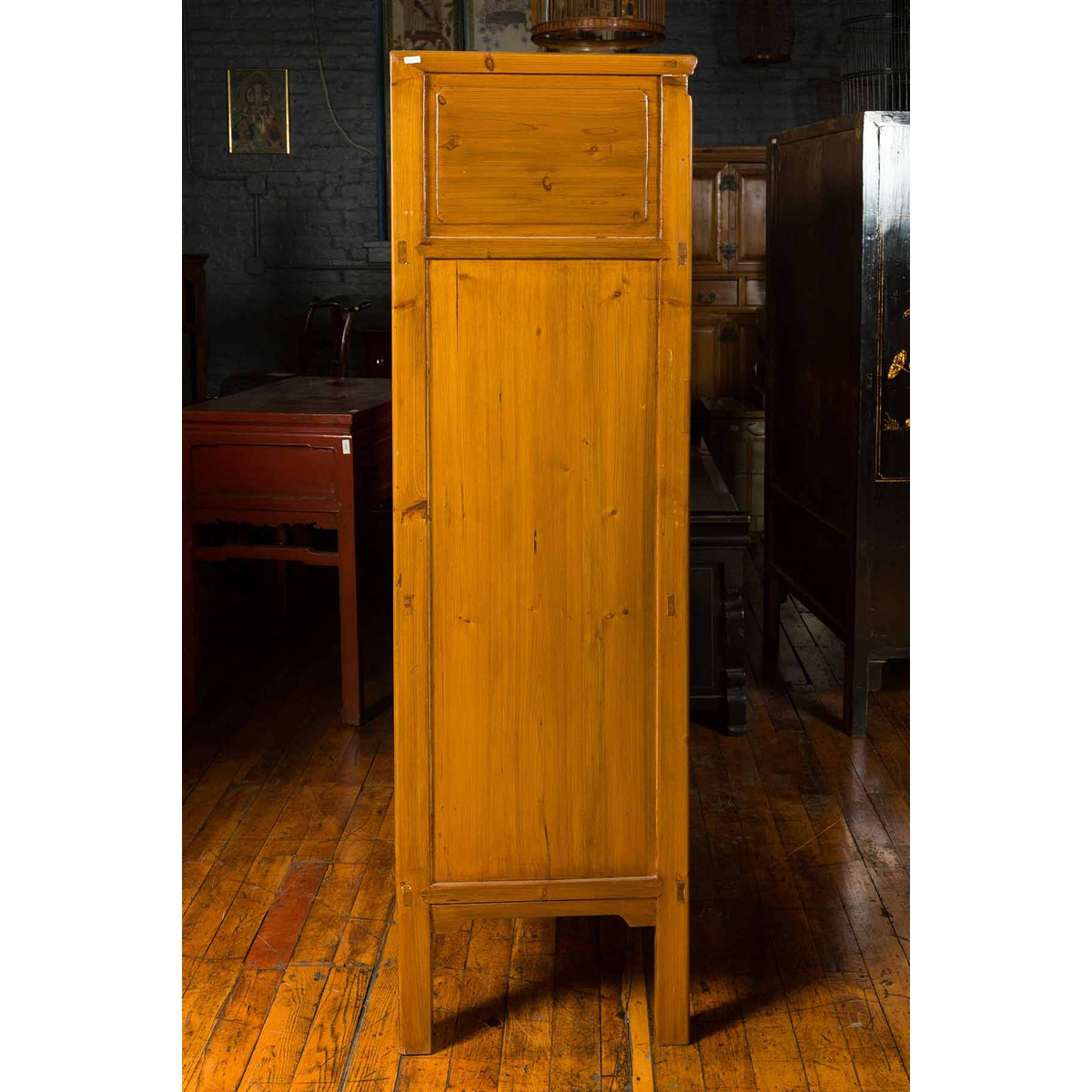 Chinese Qing Dynasty 19th Century Cabinet with Guanyin and Ceremonial Ancestors-9. Asian & Chinese Furniture, Art, Antiques, Vintage Home Décor for sale at FEA Home