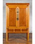 Chinese Qing Dynasty Ningbo Cypress and Rosewood Cabinet with Brass Hardware-2. Asian & Chinese Furniture, Art, Antiques, Vintage Home Décor for sale at FEA Home