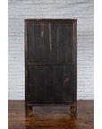Chinese Qing Dynasty 19th Century Cabinet with Carved Apron and Bronze Hardware-13. Asian & Chinese Furniture, Art, Antiques, Vintage Home Décor for sale at FEA Home