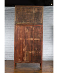 Large Chinese Qing Dynasty 1800s Oak Wood Compound Cabinet with Brass Medallions-18. Asian & Chinese Furniture, Art, Antiques, Vintage Home Décor for sale at FEA Home