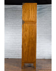 Large Chinese Qing Dynasty 1800s Oak Wood Compound Cabinet with Brass Medallions-19. Asian & Chinese Furniture, Art, Antiques, Vintage Home Décor for sale at FEA Home
