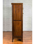 Chinese Qing Dynasty Period 19th Century Brown Cabinet with Carved Apron-11. Asian & Chinese Furniture, Art, Antiques, Vintage Home Décor for sale at FEA Home