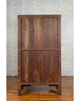 Chinese Qing Dynasty Period 19th Century Brown Cabinet with Carved Apron-12. Asian & Chinese Furniture, Art, Antiques, Vintage Home Décor for sale at FEA Home