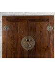 Chinese Qing Dynasty Period 19th Century Brown Cabinet with Carved Apron-5. Asian & Chinese Furniture, Art, Antiques, Vintage Home Décor for sale at FEA Home