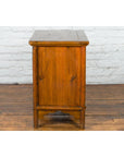 Chinese Early 20th Century Natural Lacquer Side Table with Brass Hardware-14. Asian & Chinese Furniture, Art, Antiques, Vintage Home Décor for sale at FEA Home