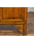 Chinese Early 20th Century Natural Lacquer Side Table with Brass Hardware-7. Asian & Chinese Furniture, Art, Antiques, Vintage Home Décor for sale at FEA Home
