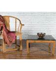 Ming Dynasty Style Coffee Table with Green Lacquer Top and Natural Patina-2. Asian & Chinese Furniture, Art, Antiques, Vintage Home Décor for sale at FEA Home