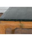 Ming Dynasty Style Coffee Table with Green Lacquer Top and Natural Patina-4. Asian & Chinese Furniture, Art, Antiques, Vintage Home Décor for sale at FEA Home