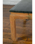 Ming Dynasty Style Coffee Table with Green Lacquer Top and Natural Patina-6. Asian & Chinese Furniture, Art, Antiques, Vintage Home Décor for sale at FEA Home