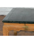 Ming Dynasty Style Coffee Table with Green Lacquer Top and Natural Patina-8. Asian & Chinese Furniture, Art, Antiques, Vintage Home Décor for sale at FEA Home