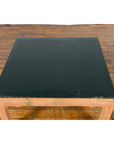 Ming Dynasty Style Coffee Table with Green Lacquer Top and Natural Patina-9. Asian & Chinese Furniture, Art, Antiques, Vintage Home Décor for sale at FEA Home