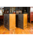 Pair of Chinese Qing Dynasty Carved Yumu Wood Cabinets with Doors and Drawers-18. Asian & Chinese Furniture, Art, Antiques, Vintage Home Décor for sale at FEA Home