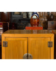 Pair of Chinese Qing Dynasty Carved Yumu Wood Cabinets with Doors and Drawers-7. Asian & Chinese Furniture, Art, Antiques, Vintage Home Décor for sale at FEA Home