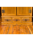 Pair of Chinese Qing Dynasty Carved Yumu Wood Cabinets with Doors and Drawers-9. Asian & Chinese Furniture, Art, Antiques, Vintage Home Décor for sale at FEA Home