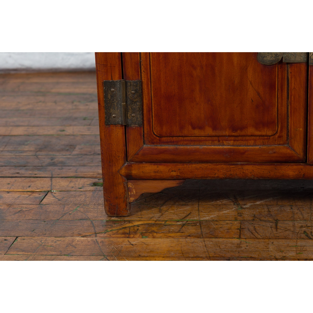 Antique Chinese Side Cabinet with Carved Panels, Gilt Accents and Hidden Drawers-12. Asian & Chinese Furniture, Art, Antiques, Vintage Home Décor for sale at FEA Home