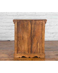 Small Rustic Indian Vintage Sheesham Wood Single Cabinet with Iron Hardware-6. Asian & Chinese Furniture, Art, Antiques, Vintage Home Décor for sale at FEA Home