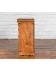 Small Rustic Indian Vintage Sheesham Wood Single Cabinet with Iron Hardware-7. Asian & Chinese Furniture, Art, Antiques, Vintage Home Décor for sale at FEA Home